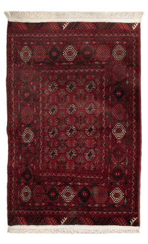 Tappeto afgano - 119 x 77 cm - rosso scuro