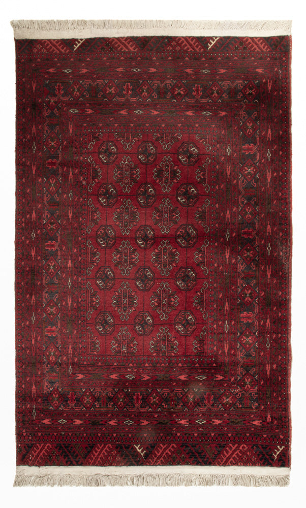 Tappeto afgano - 118 x 57 cm - rosso scuro