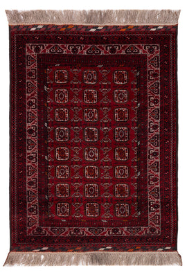 Tappeto afgano - Bukhara - 140 x 102 cm - rosso scuro