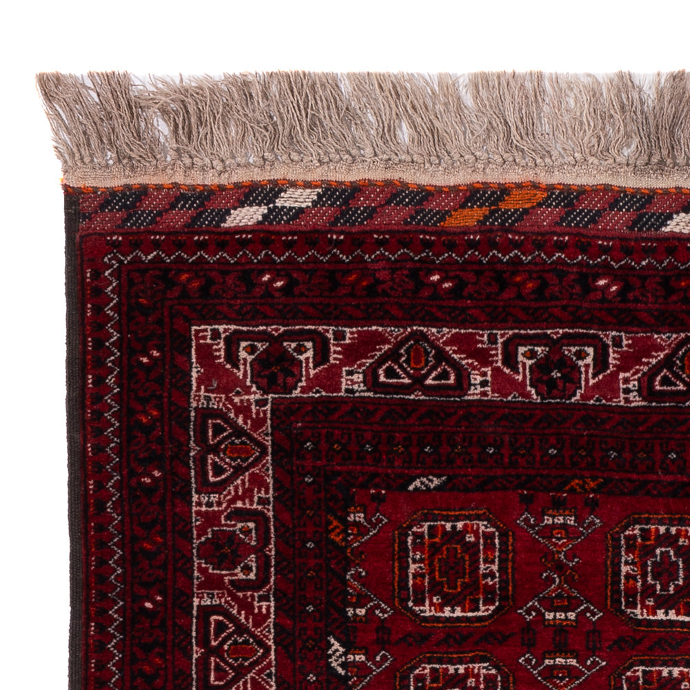 Tappeto afgano - Bukhara - 140 x 102 cm - rosso scuro