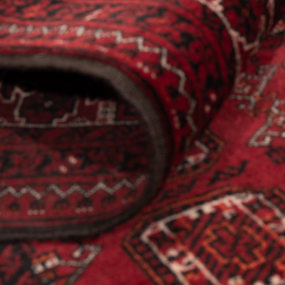 Tappeto afgano - Bukhara - 140 x 102 cm - rosso scuro