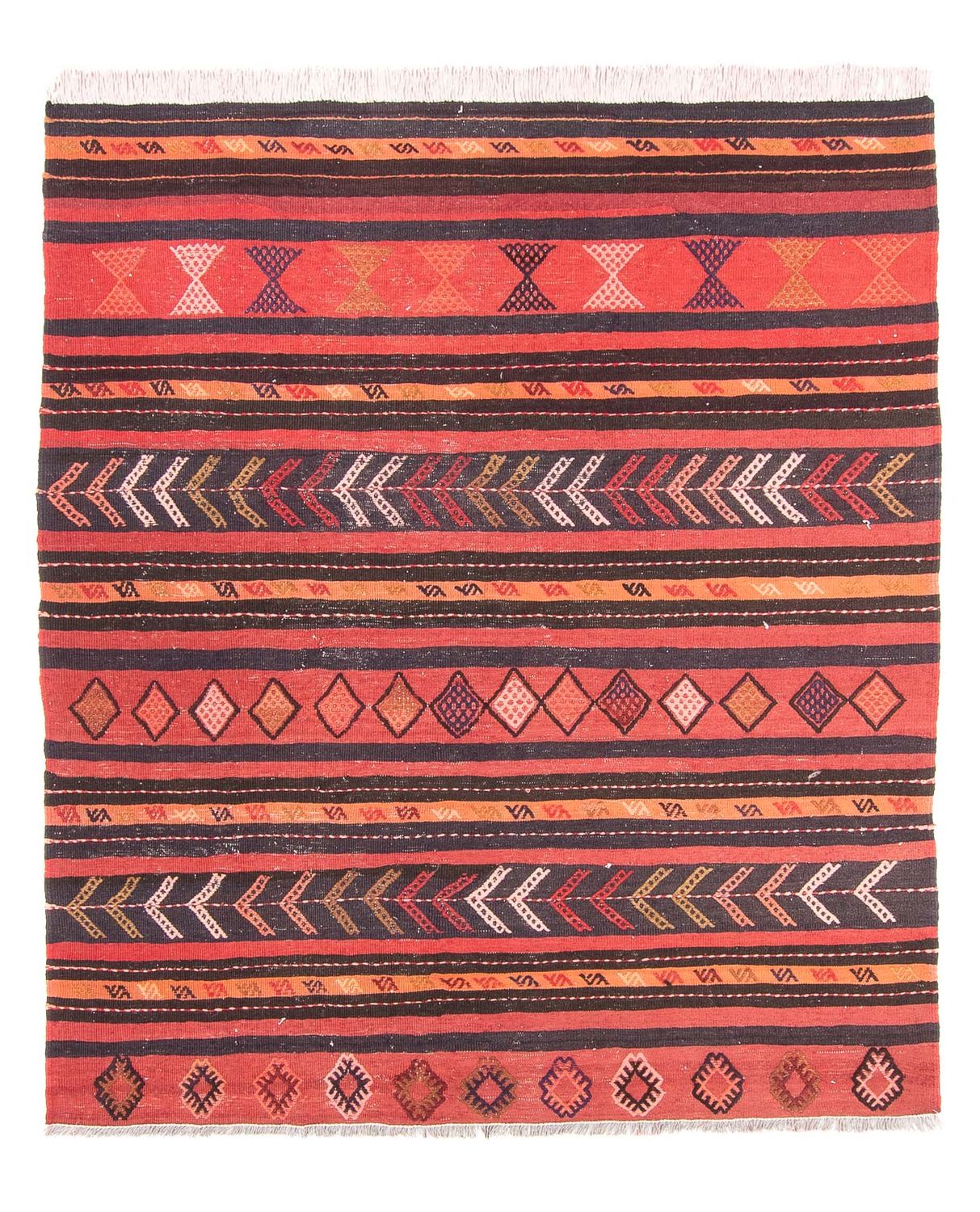 Tappeto Kelim - Vecchio - 190 x 160 cm - multicolore