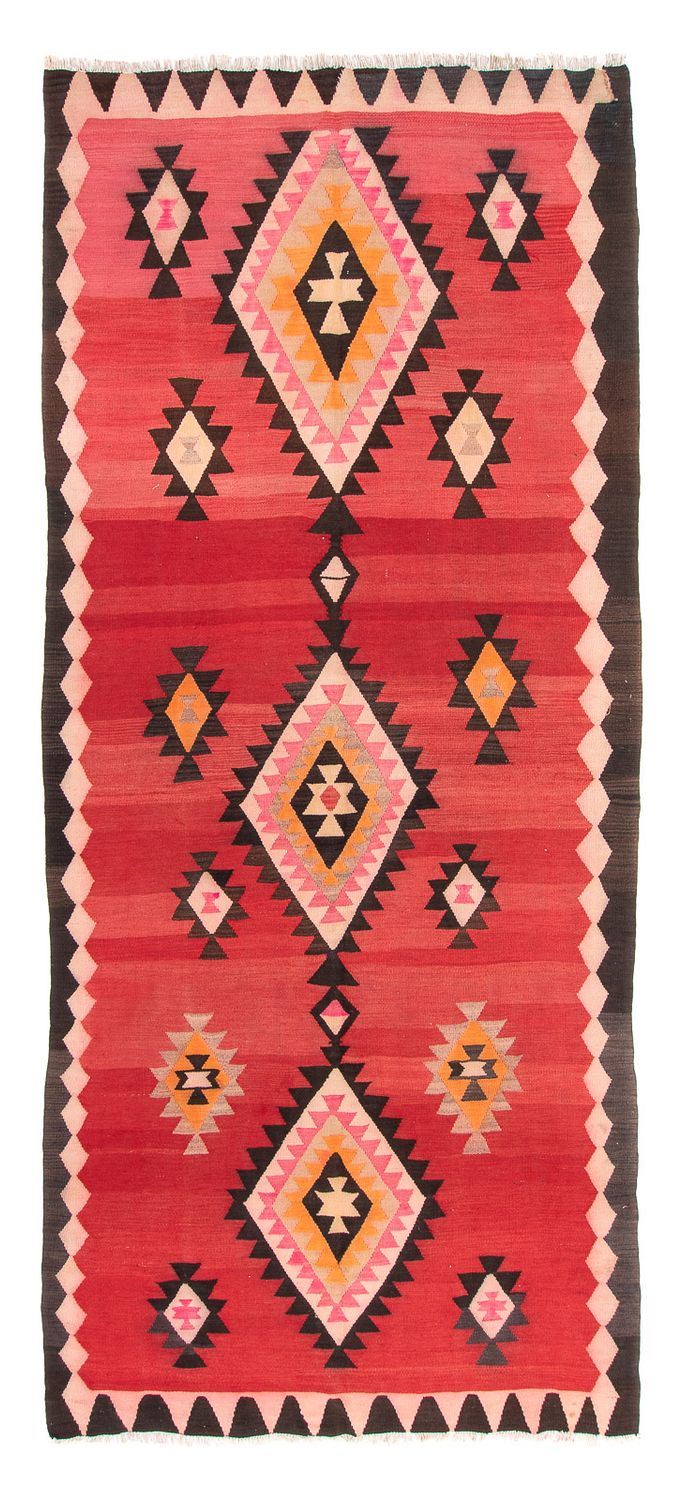Tappeto corsia Tappeto Kelim - Vecchio - 387 x 160 cm - multicolore