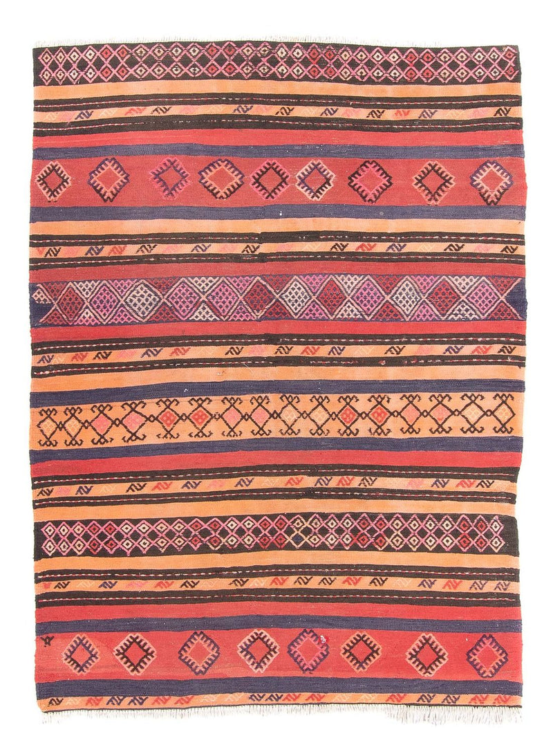 Tappeto Kelim - Vecchio - 210 x 150 cm - multicolore