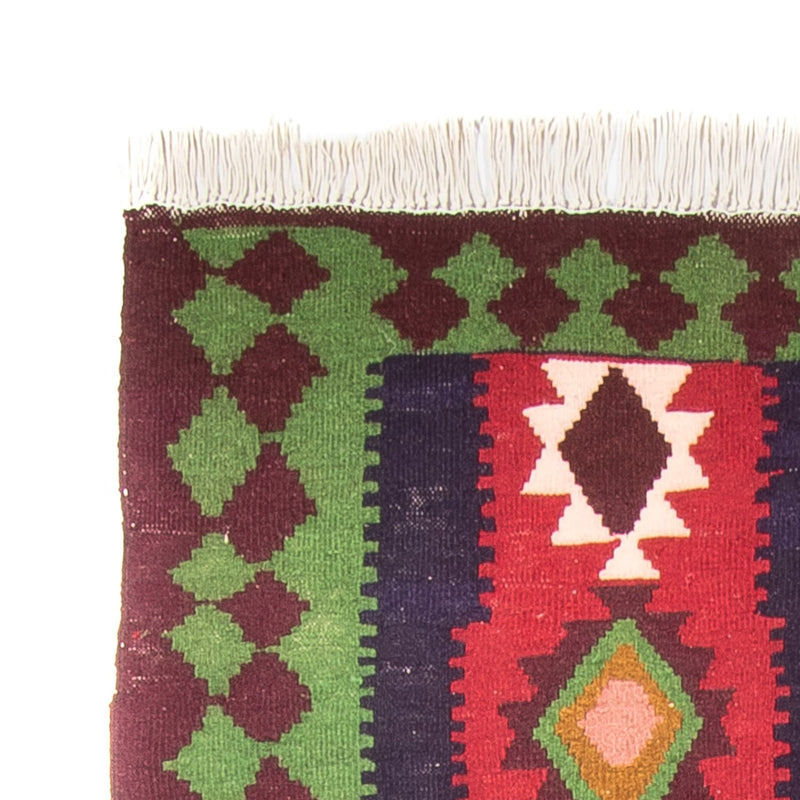 Tappeto corsia Tappeto Kelim - Vecchio - 275 x 110 cm - multicolore