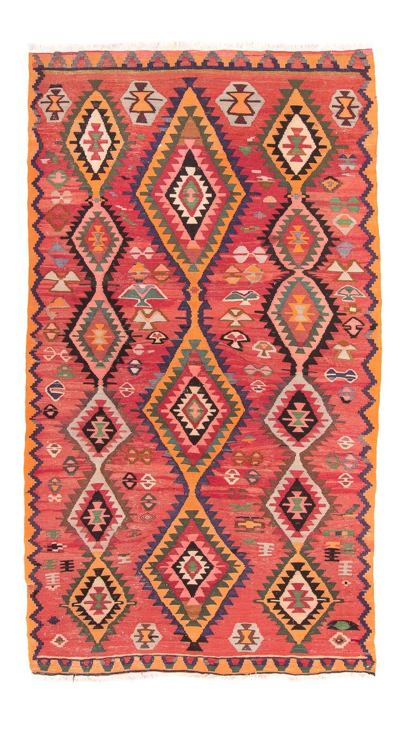 Tappeto corsia Tappeto Kelim - Vecchio - 310 x 165 cm - multicolore
