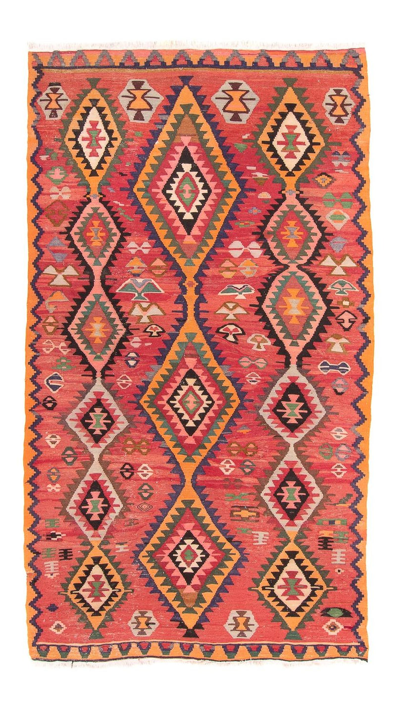 Tappeto corsia Tappeto Kelim - Vecchio - 310 x 165 cm - multicolore