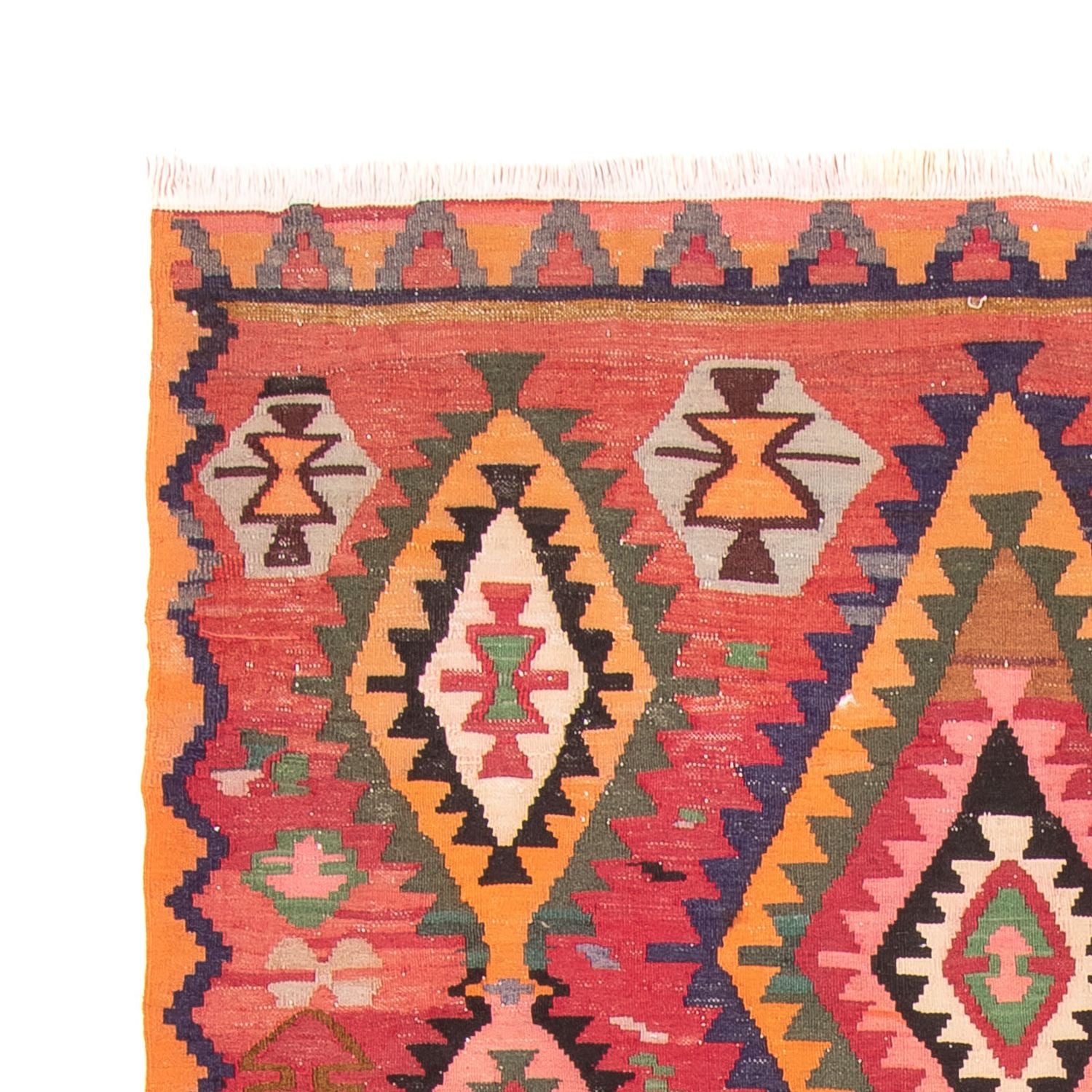 Tappeto corsia Tappeto Kelim - Vecchio - 310 x 165 cm - multicolore
