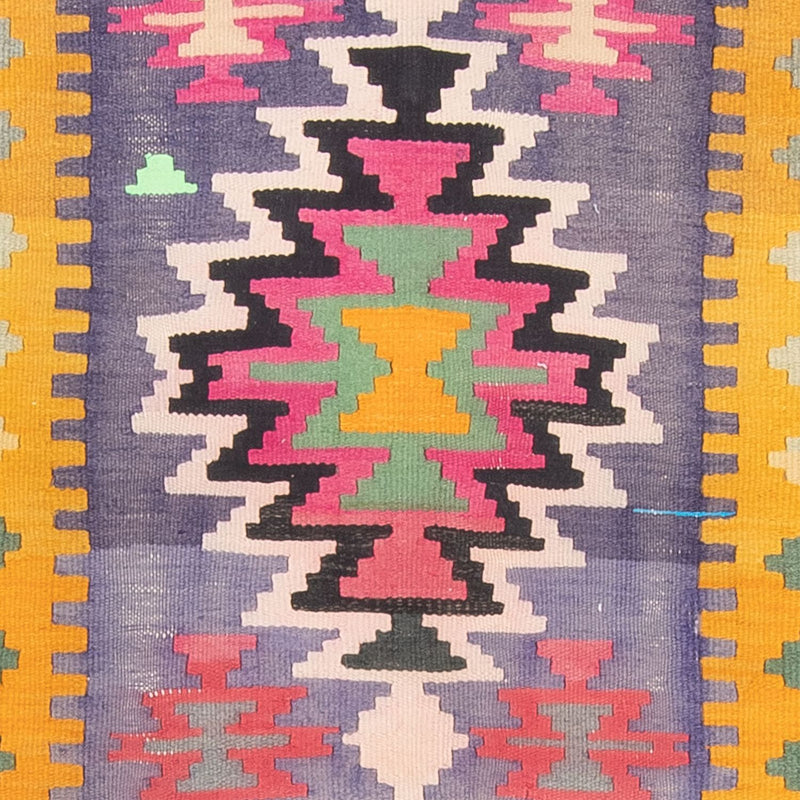 Tappeto corsia Tappeto Kelim - Vecchio - 360 x 147 cm - multicolore
