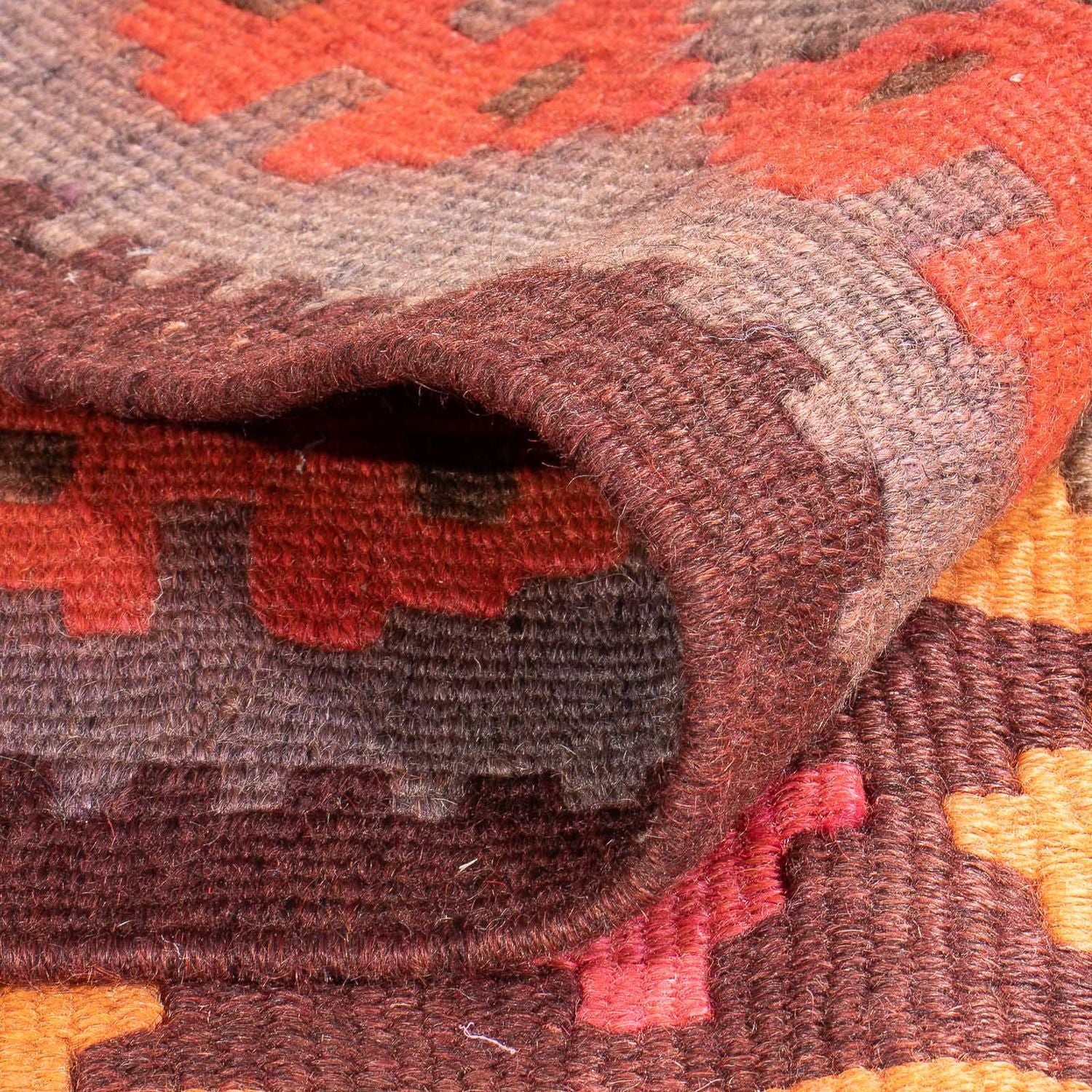Tappeto corsia Tappeto Kelim - Vecchio - 330 x 150 cm - multicolore