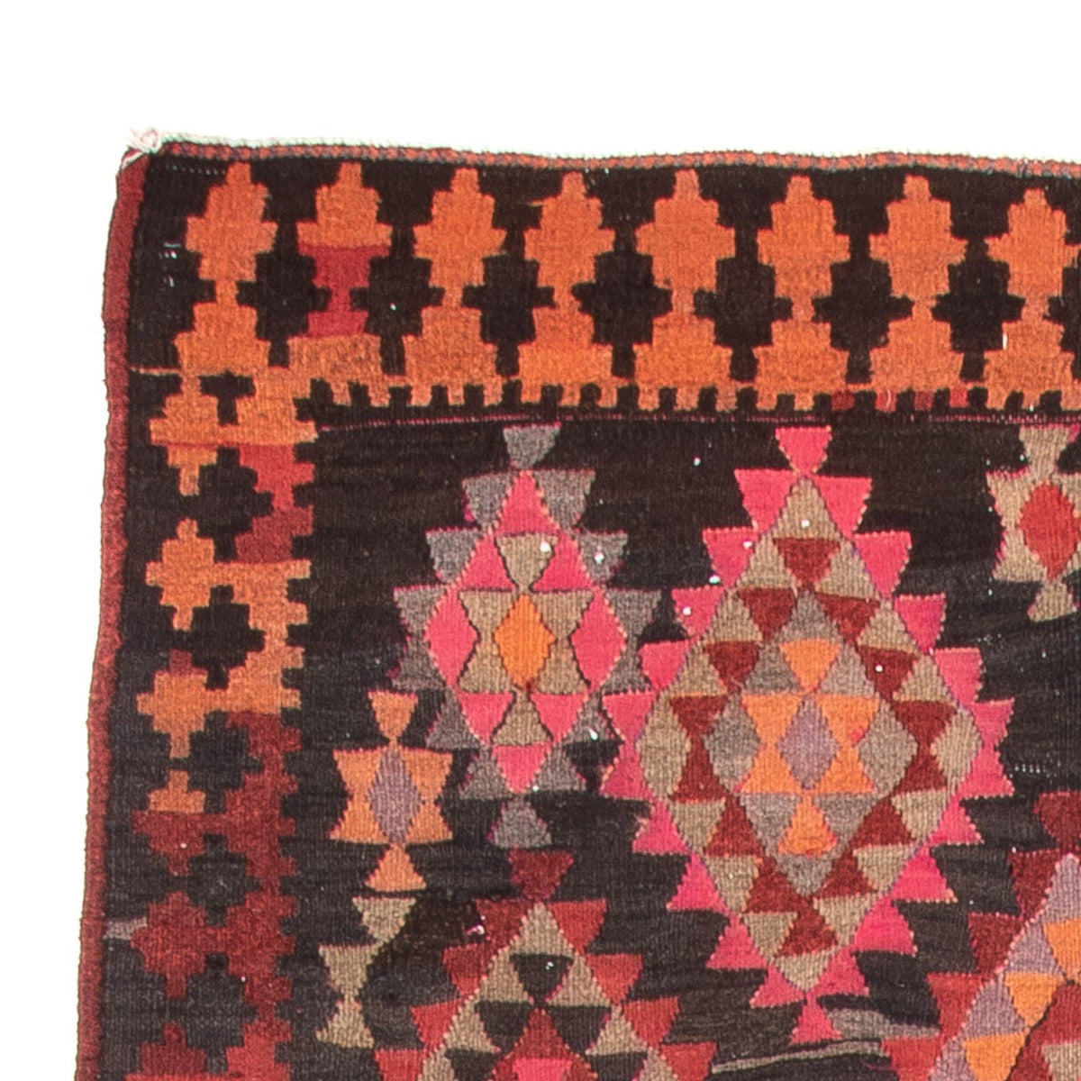 Tappeto corsia Tappeto Kelim - Vecchio - 460 x 143 cm - multicolore