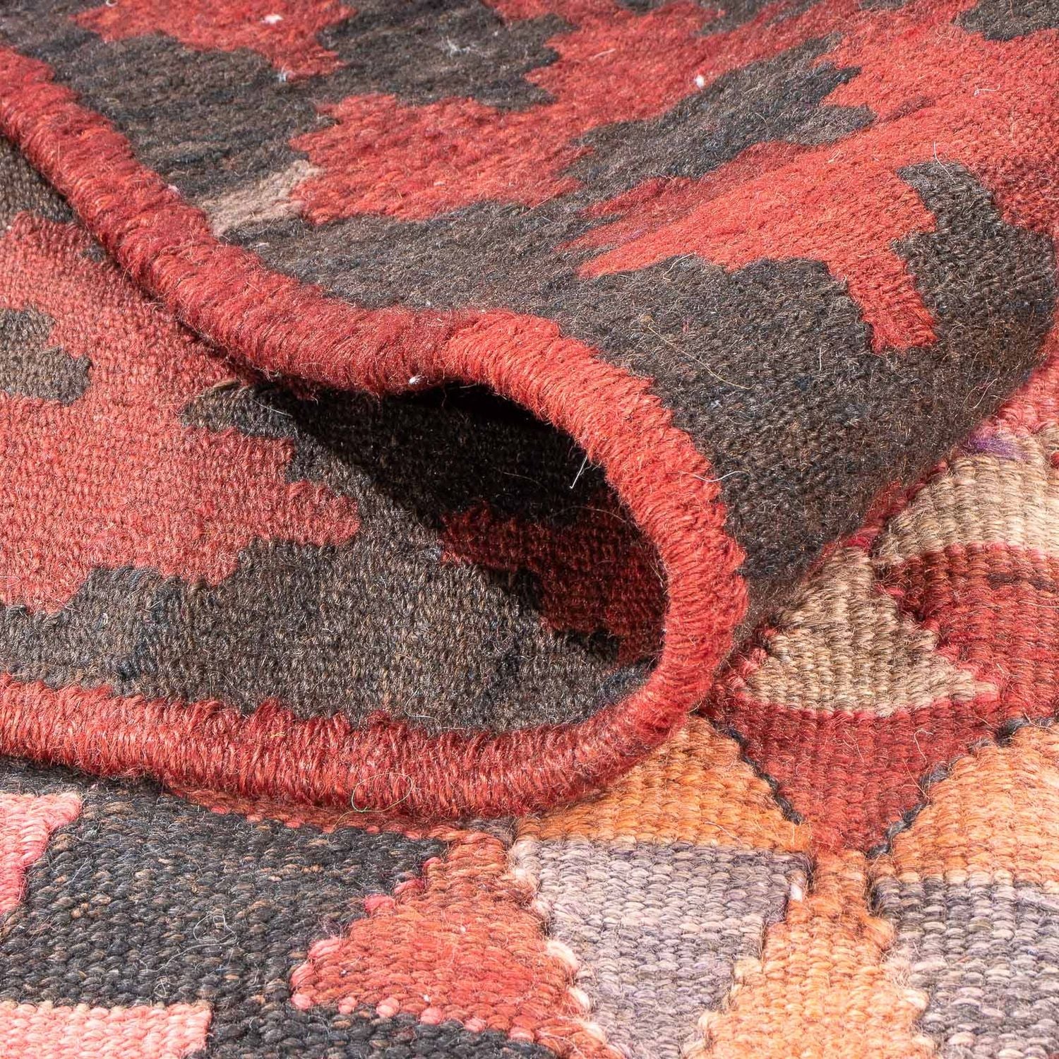 Tappeto corsia Tappeto Kelim - Vecchio - 460 x 143 cm - multicolore