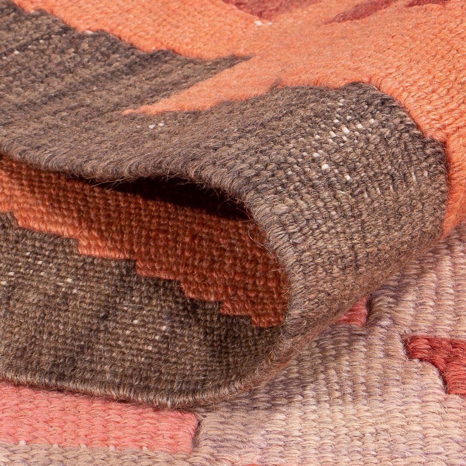 Tappeto corsia Tappeto Kelim - Vecchio - 270 x 110 cm - multicolore