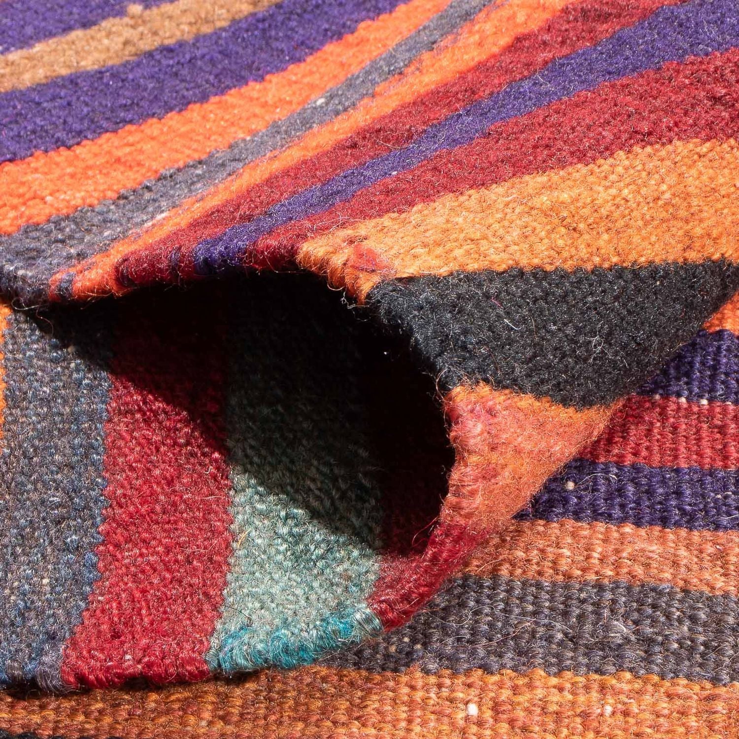 Tappeto corsia Tappeto Kelim - Vecchio - 300 x 122 cm - multicolore