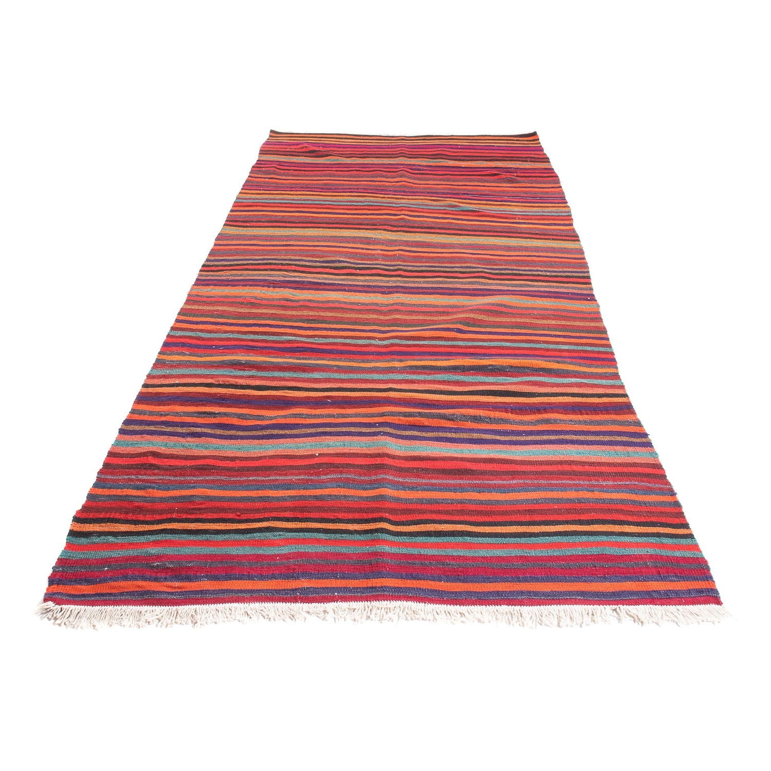 Tappeto corsia Tappeto Kelim - Vecchio - 300 x 122 cm - multicolore
