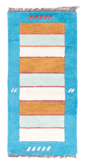 Tappeto Nepal - 140 x 70 cm - turchese