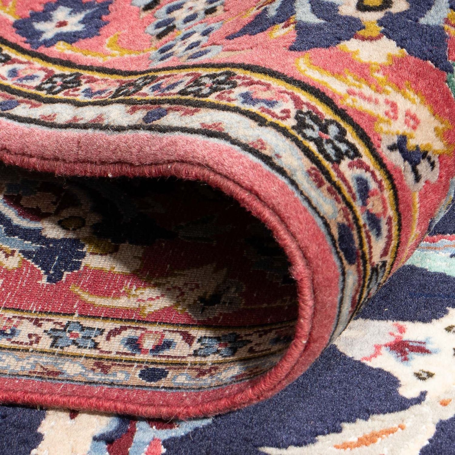 Tappeto Persero - Isfahan - Premio - 170 x 110 cm - blu scuro