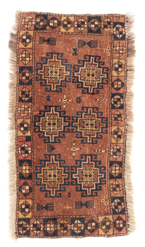 Tappeto Belutsch - 105 x 60 cm - marrone