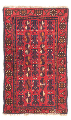Tappeto Belutsch - 130 x 74 cm - rosso
