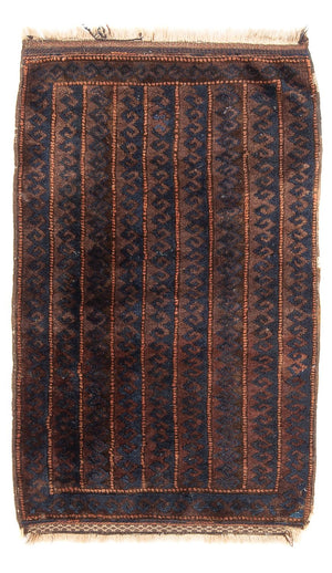Tappeto afgano - 100 x 61 cm - marrone