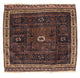 Tappeto afgano quadrato  - 80 x 80 cm - marrone