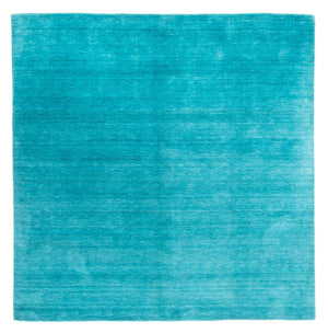 Tappeto Gabbeh - Softy quadrato  - 200 x 200 cm - turchese