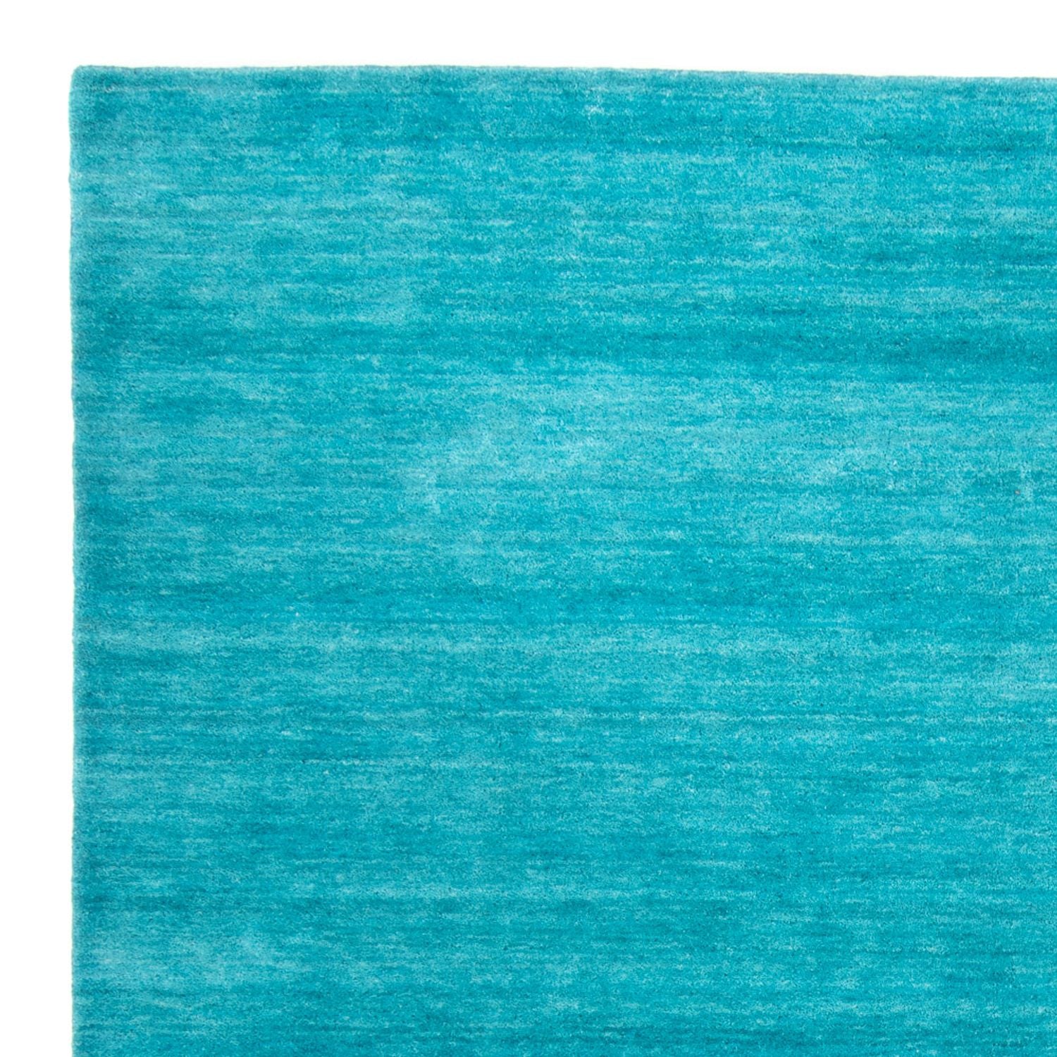Tappeto Gabbeh - Softy quadrato  - 200 x 200 cm - turchese