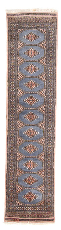 Tappeto corsia Tappeto Pakistani - 325 x 80 cm - blu chiaro