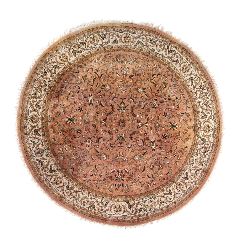 Tappeto orientale - Indo rotondo  - 245 x 245 cm - salmone
