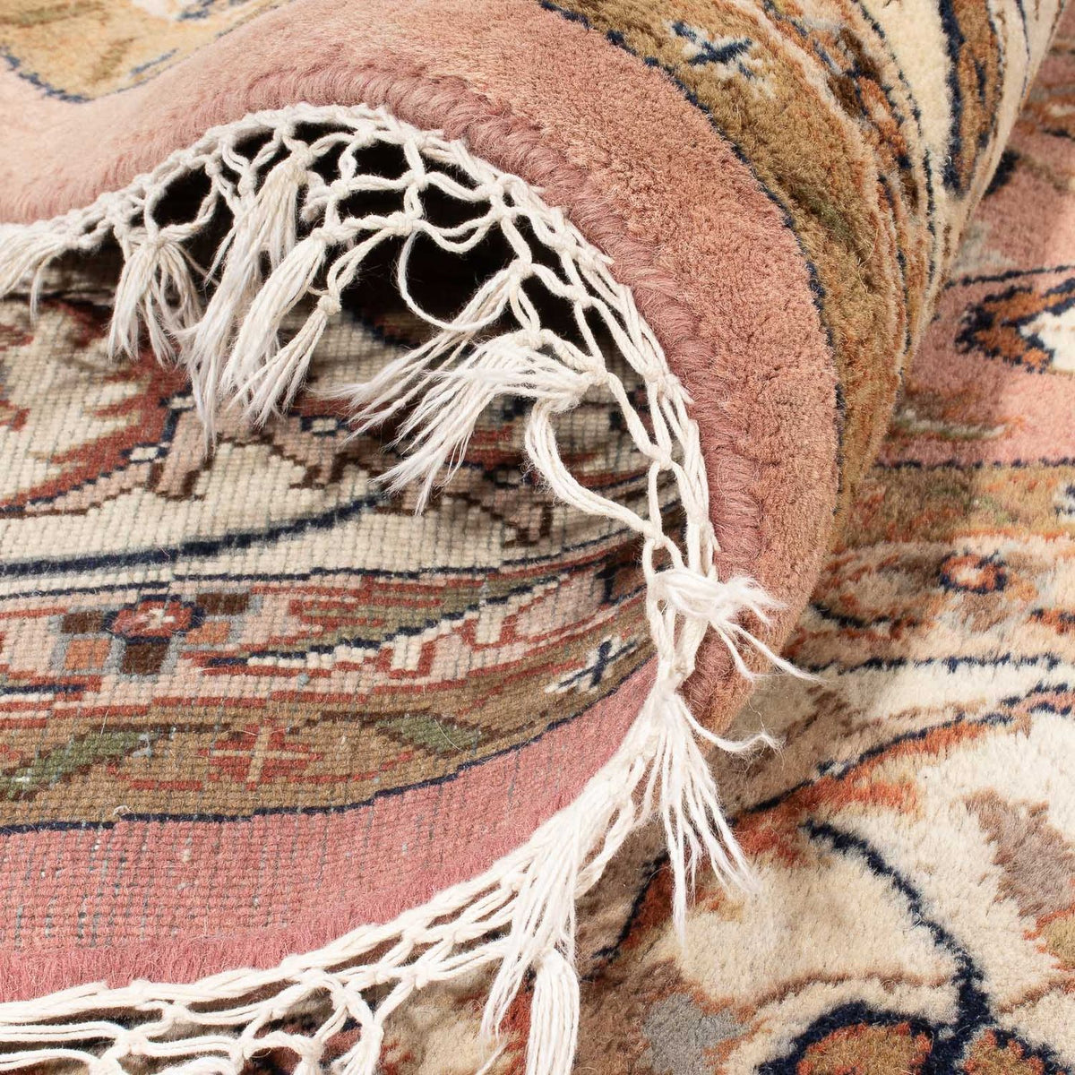 Tappeto orientale - Indo rotondo  - 245 x 245 cm - salmone