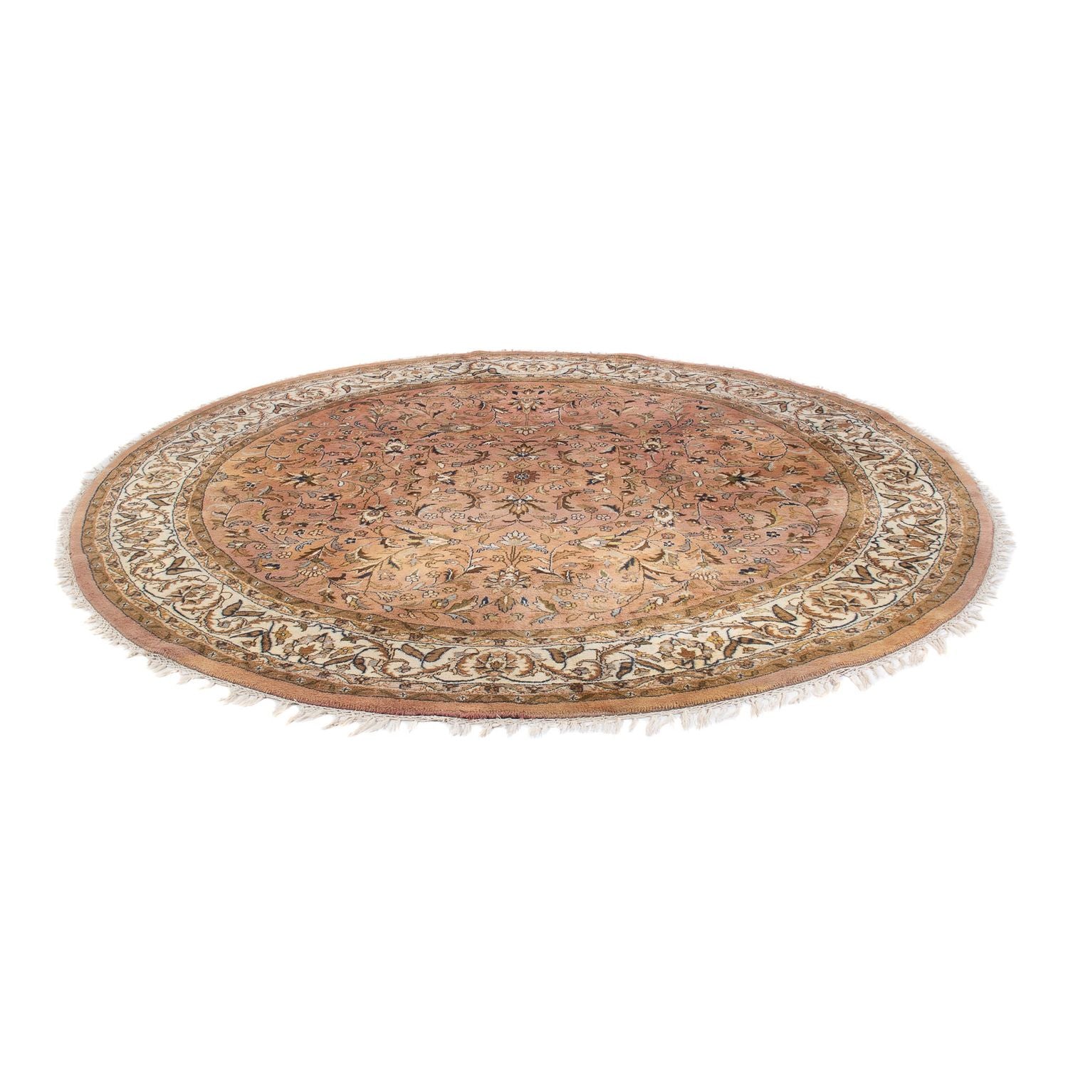 Tappeto orientale - Indo rotondo  - 245 x 245 cm - salmone