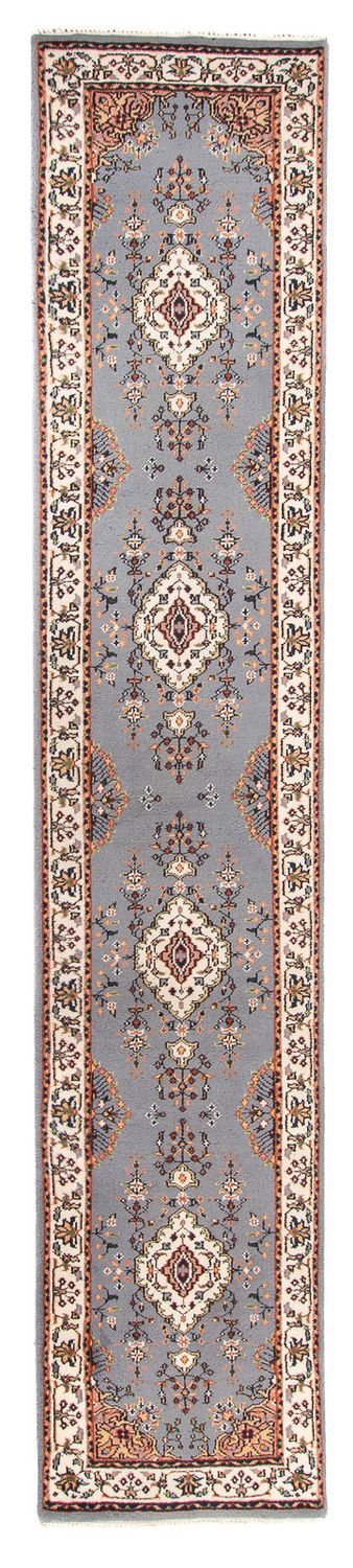 Tappeto corsia Tappeto orientale - Indo - 400 x 80 cm - blu chiaro