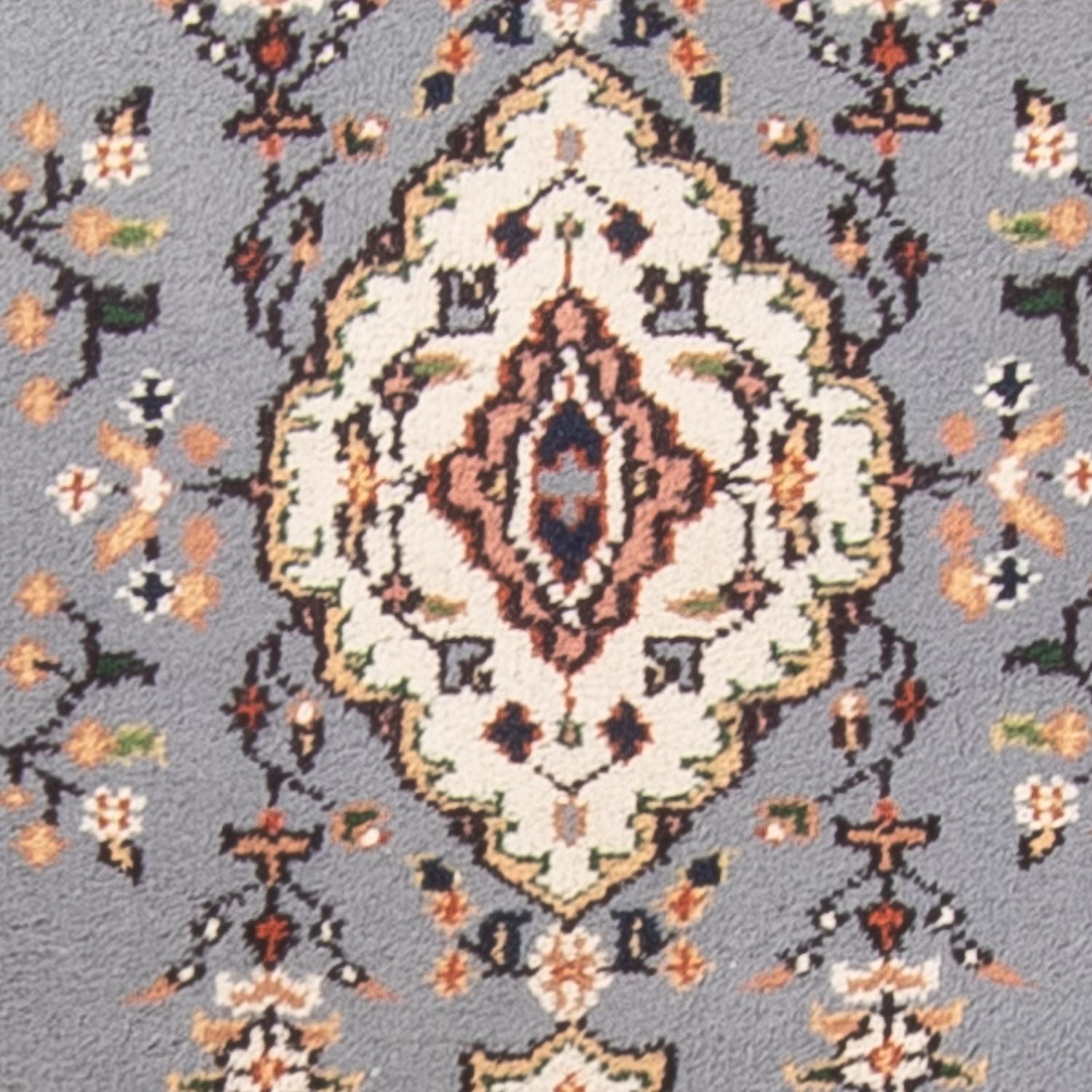 Tappeto corsia Tappeto orientale - Indo - 400 x 80 cm - blu chiaro