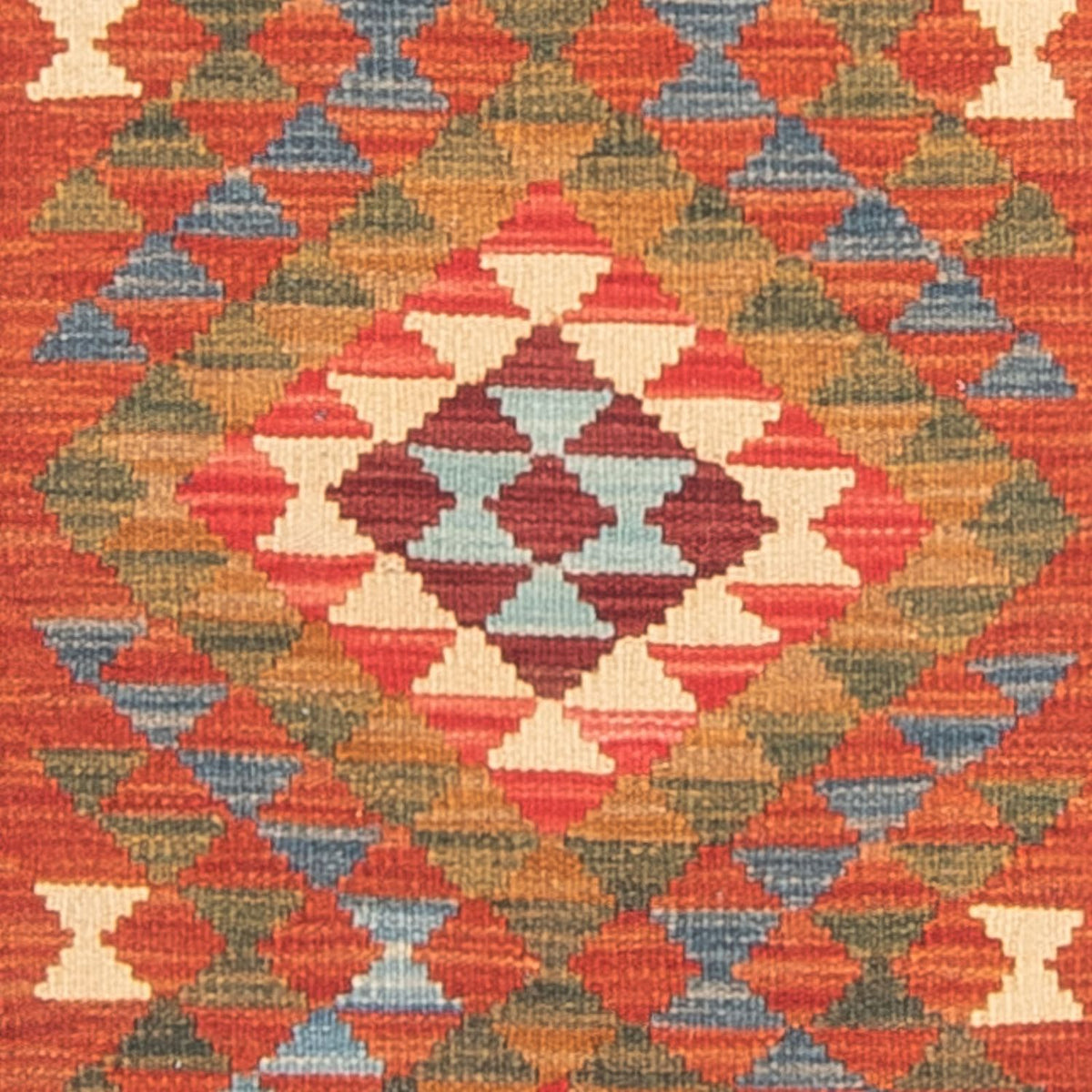 Tappeto corsia Tappeto Kelim - Splash - 300 x 80 cm - multicolore