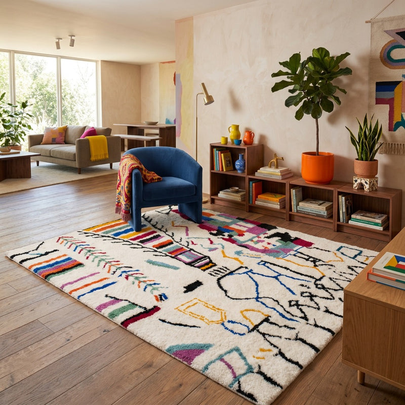 Tappeto di lana ColorfulMarrakesh - Tappeto di lana