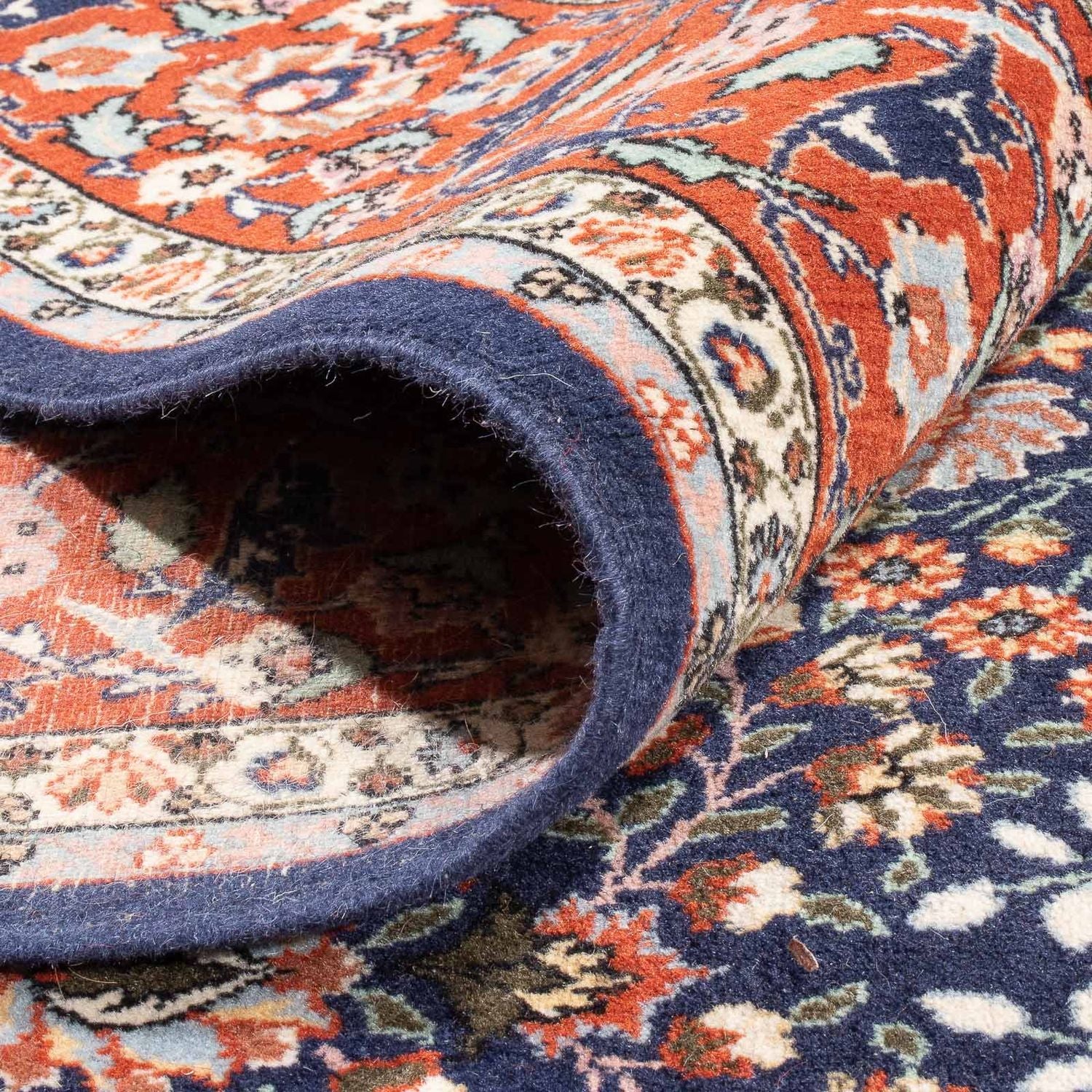 Tappeto orientale - Hereke - 363 x 237 cm - blu scuro