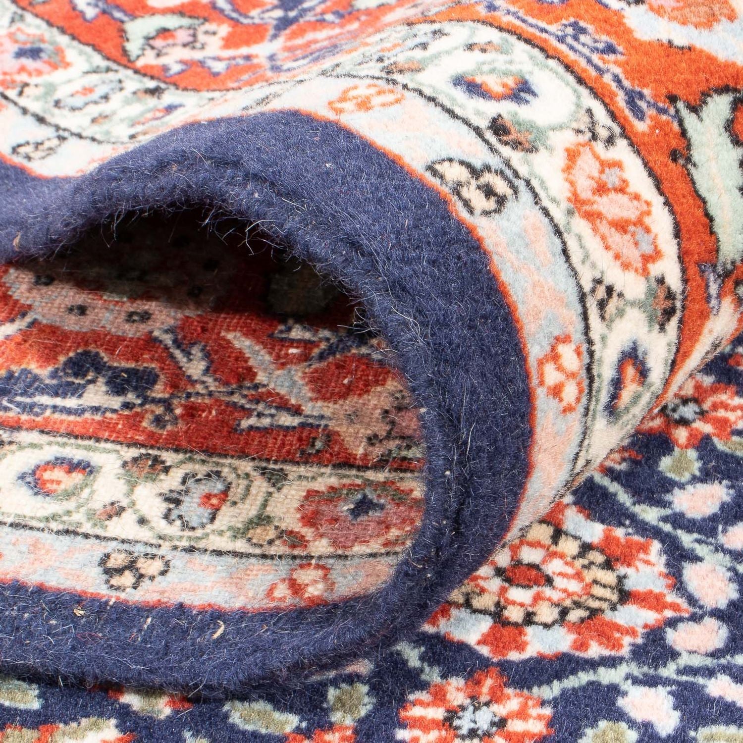 Tappeto orientale - Hereke - 230 x 176 cm - blu scuro