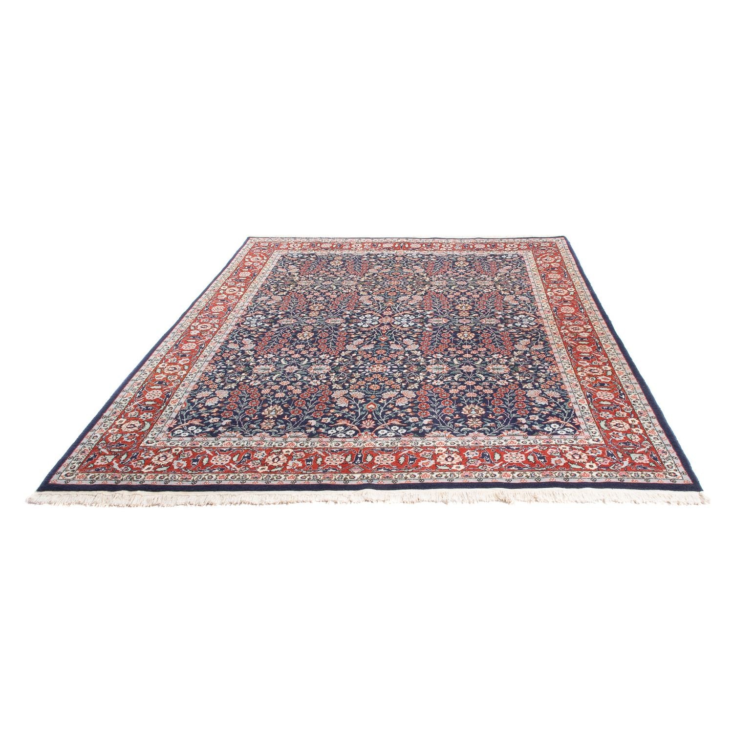 Tappeto orientale - Hereke - 230 x 176 cm - blu scuro