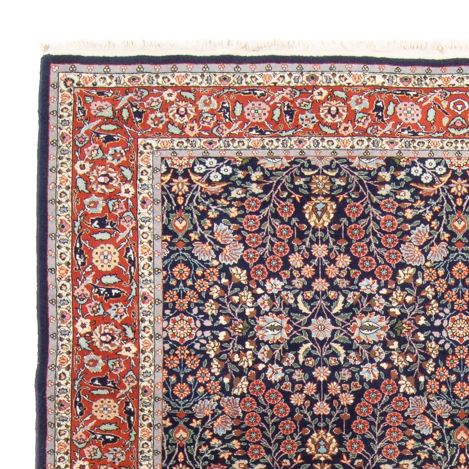 Tappeto orientale - Hereke - 290 x 187 cm - blu scuro