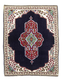Tappeto Persero - Tabriz - Reale - 96 x 76 cm - blu scuro