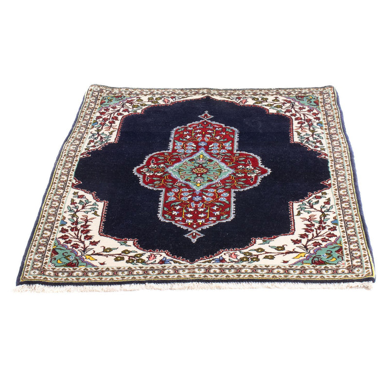 Tappeto Persero - Tabriz - Reale - 96 x 76 cm - blu scuro