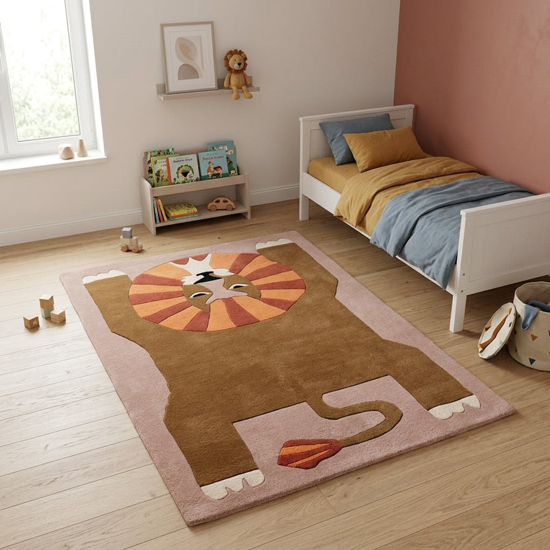 Leone Addormentato Tappeto per Bambini