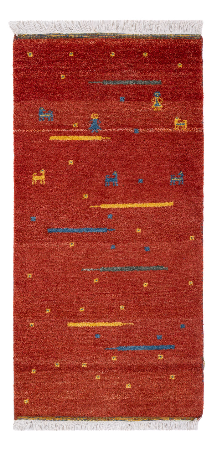 Tappeto Gabbeh - Indus - 140 x 70 cm - caramello