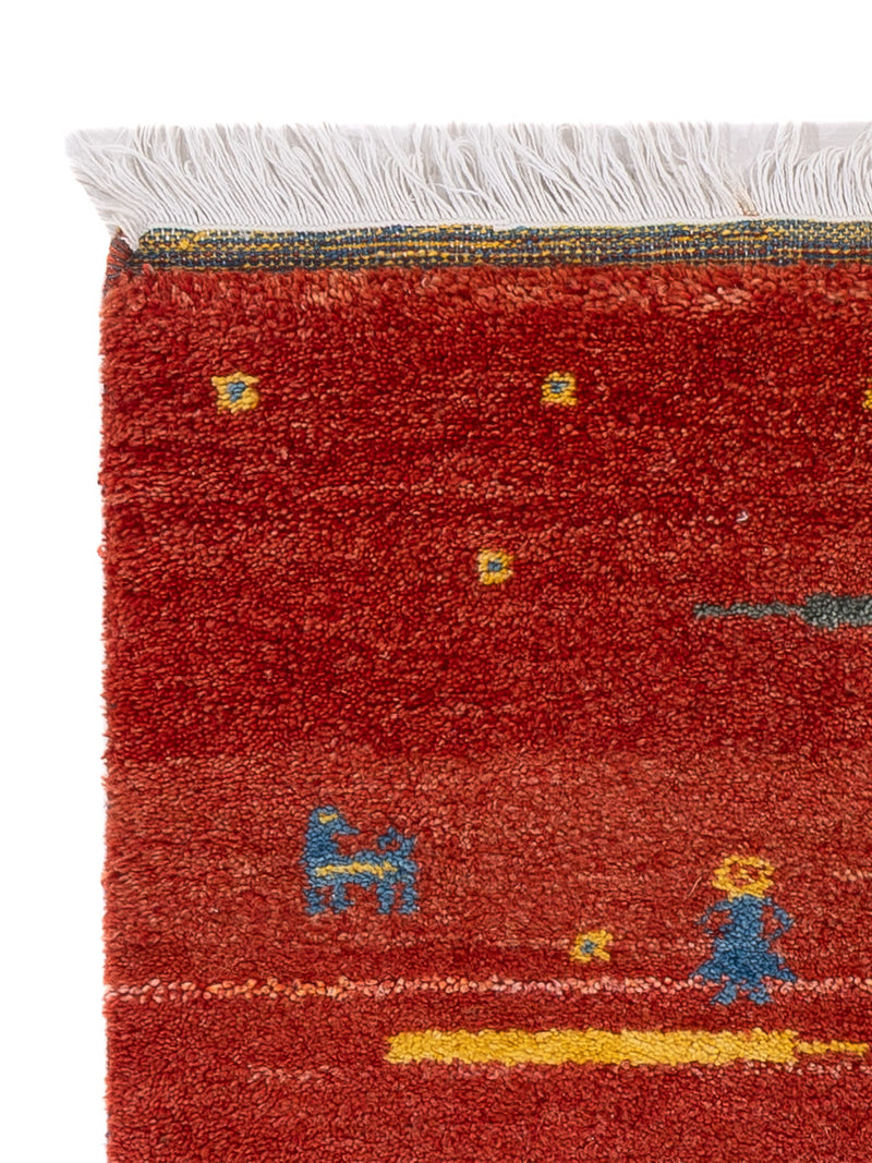 Tappeto Gabbeh - Indus - 140 x 70 cm - caramello