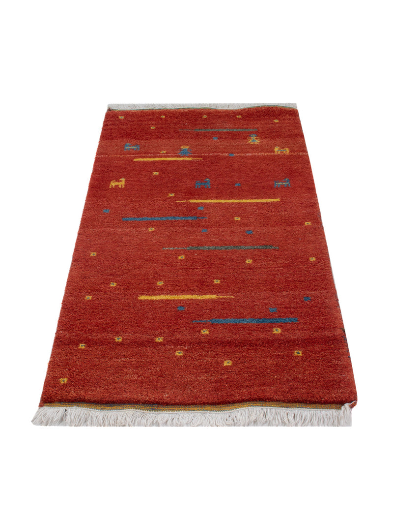 Tappeto Gabbeh - Indus - 140 x 70 cm - caramello