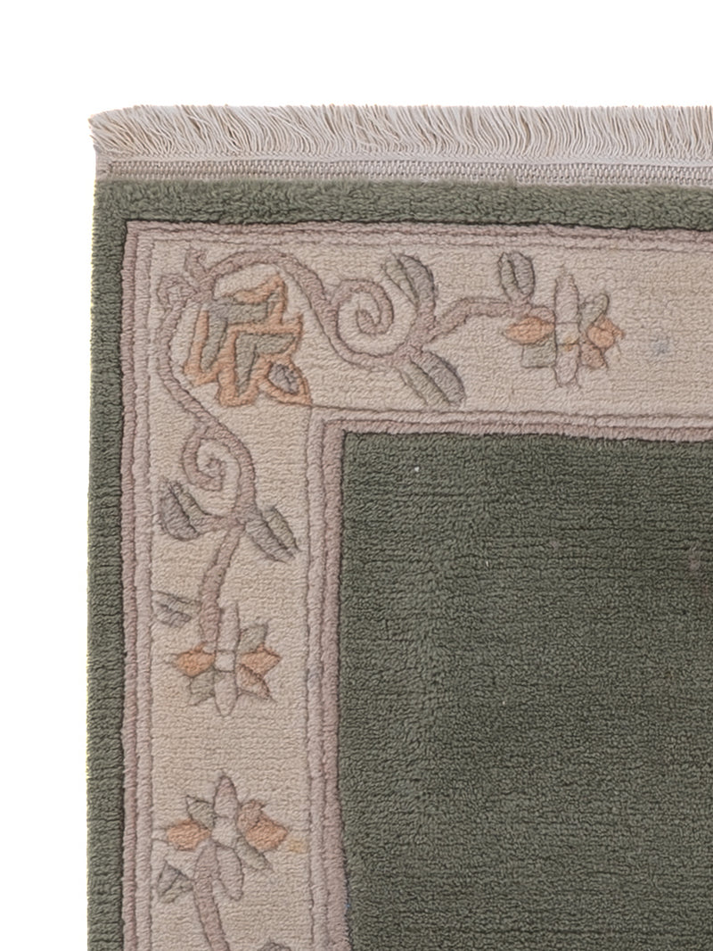 China Teppich - 90 x 60 cm - olivgrün