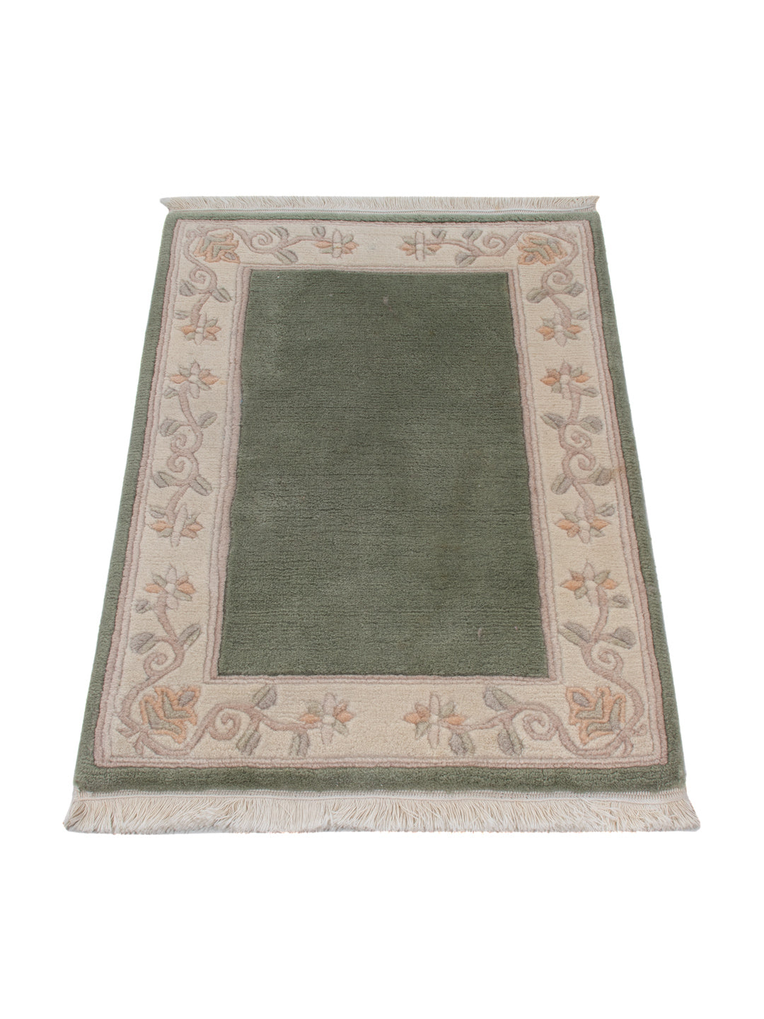 China Teppich - 90 x 60 cm - olivgrün