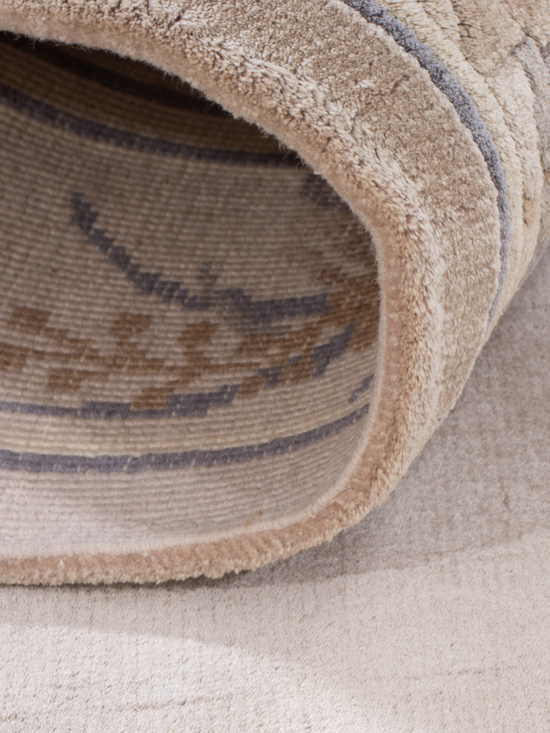 Tappeto di seta - seta cinese - 140 x 70 cm - caramello