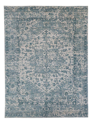 Viskose Teppich - 300 x 230 cm - türkis