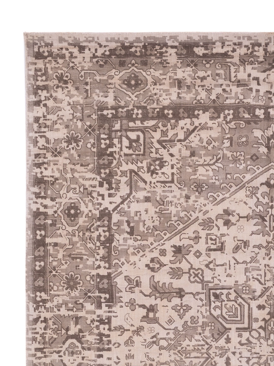 Viskose Teppich - 300 x 230 cm - grau